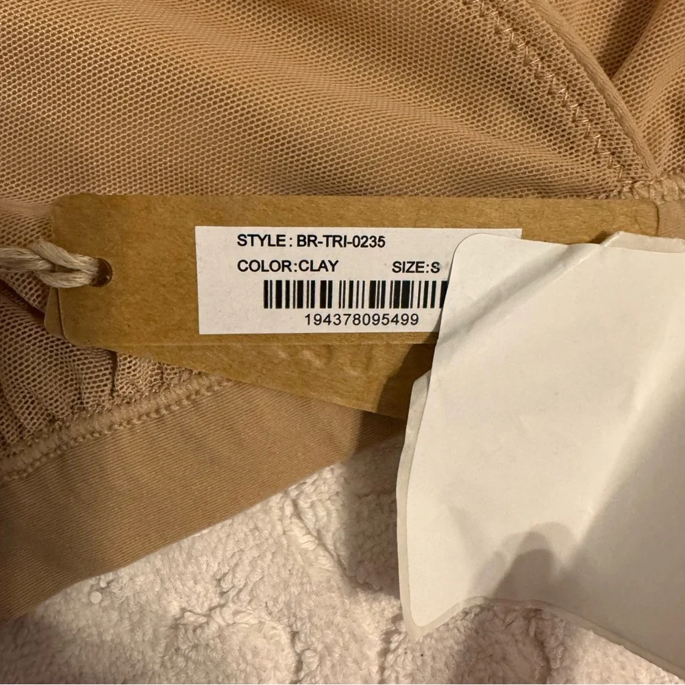 NWT Skims Fits Everybody Crossover Bralette Clay  S Small - Picture 7 of 8
